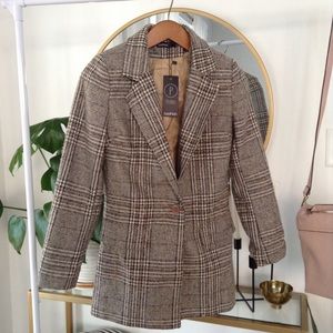 Plaid coat blazer/ jacket